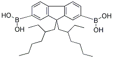 9,9-DI(2'-ETHYLHEXYL)FLUORENE-2,7-DIBORONIC ACID Struktur