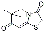 (2E)-2-(3,3-DIMETHYL-2-OXOBUTYLIDENE)-3-METHYL-1,3-THIAZOLIDIN-4-ONE Struktur