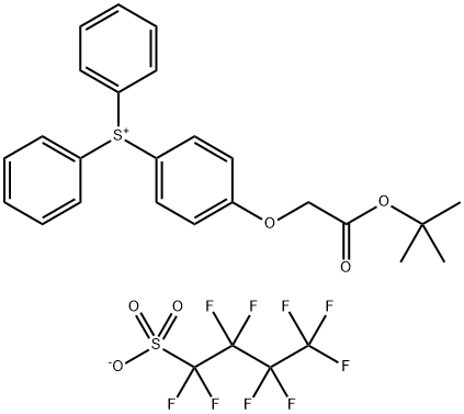 T-BUTYL 2-[4-(DIPHENYLSULFONIUM)PHENOXY]ACETATE, NONAFLATE SALT Struktur