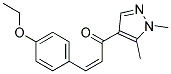 1-(1,5-DIMETHYL-1 H-PYRAZOL-4-YL)-3-(4-ETHOXY-PHENYL)-PROPENONE Structure