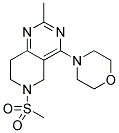 2-METHYL-6-(METHYLSULFONYL)-4-MORPHOLIN-4-YL-5,6,7,8-TETRAHYDROPYRIDO[4,3-D]PYRIMIDINE Struktur