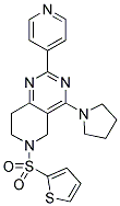 2-PYRIDIN-4-YL-4-PYRROLIDIN-1-YL-6-(THIOPHENE-2-SULFONYL)-5,6,7,8-TETRAHYDRO-PYRIDO[4,3-D]PYRIMIDINE Struktur