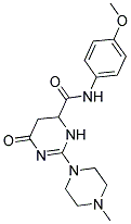 N-(4-METHOXYPHENYL)-2-(4-METHYLPIPERAZIN-1-YL)-6-OXO-3,4,5,6-TETRAHYDROPYRIMIDINE-4-CARBOXAMIDE Struktur