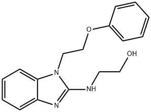 2-([1-(2-PHENOXYETHYL)-1H-BENZIMIDAZOL-2-YL]AMINO)ETHANOL Struktur