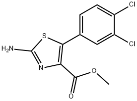 METHYL 2-AMINO-5-(3,4-DICHLOROPHENYL)-1,3-THIAZOLE-4-CARBOXYLATE Struktur