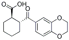 TRANS-2-(3,4-ETHYLENEDIOXYBENZOYL)CYCLOHEXANE-1-CARBOXYLIC ACID Struktur