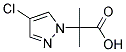 2-(4-CHLORO-PYRAZOL-1-YL)-2-METHYL-PROPIONIC ACID Struktur