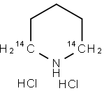 PIPERIDINE [2,6-14C] DIHYDROCHLORIDE Struktur