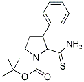 3-PHENYL-2-THIOCARBAMOYL-PYRROLIDINE-1-CARBOXYLIC ACID TERT-BUTYL ESTER Struktur