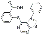 2-[(5-PHENYLTHIENO[2,3-D]PYRIMIDIN-4-YL)THIO]BENZOIC ACID Struktur