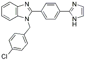 1-(4-CHLORO-BENZYL)-2-[4-(4H-IMIDAZOL-2-YL)-PHENYL]-1H-BENZOIMIDAZOLE Struktur