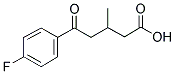 5-(4-FLUOROPHENYL)-3-METHYL-5-OXOVALERIC ACID Struktur