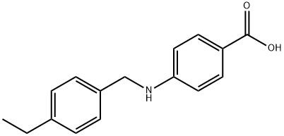 4-((4-ETHYLBENZYL)AMINO)BENZOIC ACID Struktur