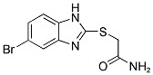 2-[(5-BROMO-1H-BENZIMIDAZOL-2-YL)THIO]ACETAMIDE Struktur