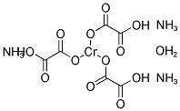 AMMONIUM TRISOXALATOCHROMATE(III) HYDRATE Struktur