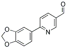 6-BENZO[1,3]DIOXOL-5-YL-PYRIDINE-3-CARBALDEHYDE Struktur