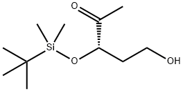 (-)-(3S)-3-([TERT-BUTYL(DIMETHYL)SILYL]OXY)-5-HYDROXYPENTAN-2-ONE Struktur