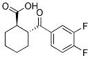 TRANS-2-(3,4-DIFLUOROBENZOYL)CYCLOHEXANE-1-CARBOXYLIC ACID Struktur