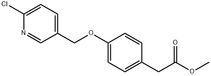 METHYL 2-(4-[(6-CHLORO-3-PYRIDINYL)METHOXY]PHENYL)ACETATE Struktur