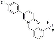 5-(4-CHLOROPHENYL)-1-[3-(TRIFLUOROMETHYL)BENZYL]PYRIDIN-2(1H)-ONE Struktur