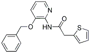 N-(3-(PHENYLMETHOXY)(2-PYRIDYL))-2-(2-THIENYL)ETHANAMIDE Struktur