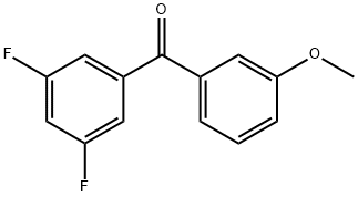 3,5-DIFLUORO-3'-METHOXYBENZOPHENONE Struktur