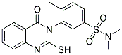 3-(2-MERCAPTO-4-OXO-4H-QUINAZOLIN-3-YL)-4,N,N-TRIMETHYL-BENZENESULFONAMIDE Struktur