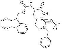 FMOC-L-LYS(BOC, BZL)-OH Struktur