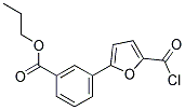 PROPYL 3-[5-(CHLOROCARBONYL)-2-FURYL]BENZOATE Struktur