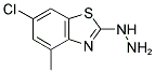 6-CHLORO-2-HYDRAZINO-4-METHYL-1,3-BENZOTHIAZOLE Struktur