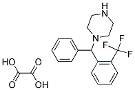 1-(PHENYL[2-(TRIFLUOROMETHYL)PHENYL]METHYL)PIPERAZINE OXALATE Struktur