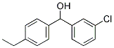 3-CHLORO-4'-ETHYLBENZHYDROL Struktur