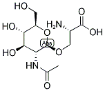 O-(2-ACETAMIDO-2-DEOXY-D-GLUCOPYRANOSYL)-L-SERINE Struktur