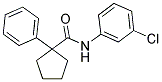 N-(3-CHLOROPHENYL)(PHENYLCYCLOPENTYL)FORMAMIDE Struktur