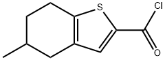 5-METHYL-4,5,6,7-TETRAHYDRO-BENZO[B]THIOPHENE-2-CARBONYL CHLORIDE Struktur