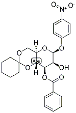 P-NITROPHENYL 3-O-BENZOYL-4,6-CYCLOHEXYLIDENE-B-D-MANNOPYRANOSIDE Struktur