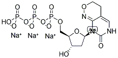 6H,8H-3,4-DIHYDRO-PYRIMIDO[4,5-C][1,2]OXAZIN-7-ONE-8-BETA-D-2'-DEOXY-RIBOFURANOSIDE-5'-TRIPHOSPHATE, SODIUM SALT Struktur