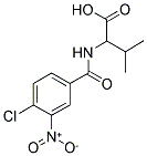 2-(4-CHLORO-3-NITRO-BENZOYLAMINO)-3-METHYL-BUTYRIC ACID Struktur