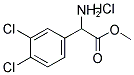 AMINO-(3,4-DICHLORO-PHENYL)-ACETIC ACID METHYL ESTER HCL Struktur