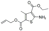 2-ALLYL 4-ETHYL 5-AMINO-3-METHYLTHIOPHENE-2,4-DICARBOXYLATE Struktur