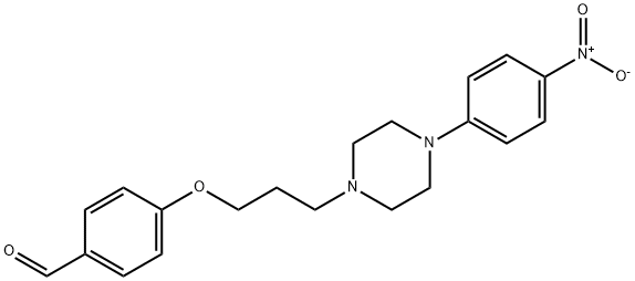 4-(3-[4-(4-NITROPHENYL)PIPERAZINO]PROPOXY)BENZENECARBALDEHYDE Struktur