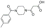 3-[4-(4-METHYLBENZOYL)PIPERAZIN-1-YL]-3-OXOPROPANOIC ACID Struktur