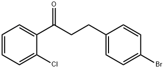 3-(4-BROMOPHENYL)-2'-CHLOROPROPIOPHENONE Struktur