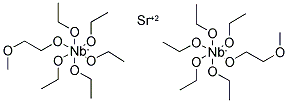 STRONTIUM BIS[NIOBIUM(PENTAETHOXIDE) (2-METHOXYETHOXIDE)] Struktur