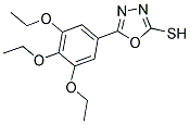 5-(3,4,5-TRIETHOXY-PHENYL)-[1,3,4]OXADIAZOLE-2-THIOL Struktur