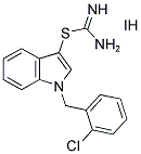 1-(2-CHLOROBENZYL)-1H-INDOL-3-YL IMIDOTHIOCARBAMATE HYDROIODIDE Struktur