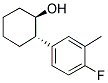 TRANS-2-(4-FLUORO-3-METHYLPHENYL)CYCLOHEXANOL Struktur