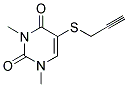 1,3-DIMETHYL-5-(2-PROPYNYLSULFANYL)-2,4(1H,3H)-PYRIMIDINEDIONE Struktur