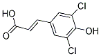 3,5-DICHLORO-4-HYDROXYCINNAMIC ACID Struktur