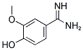 4-HYDROXY-3-METHOXY-BENZAMIDINE Struktur